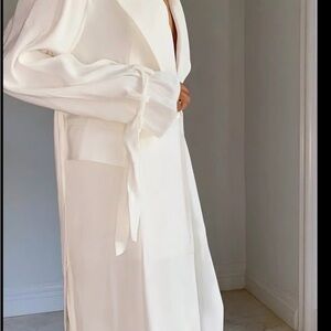 Elegant White Trench Coat